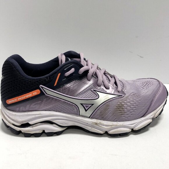 Mizuno Women’s Wave Inspire 15 Purple Running Shoe Size 6 M - Picture 1 of 7
